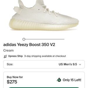 Yeezy Boost 350 V2 Cream Sneakers